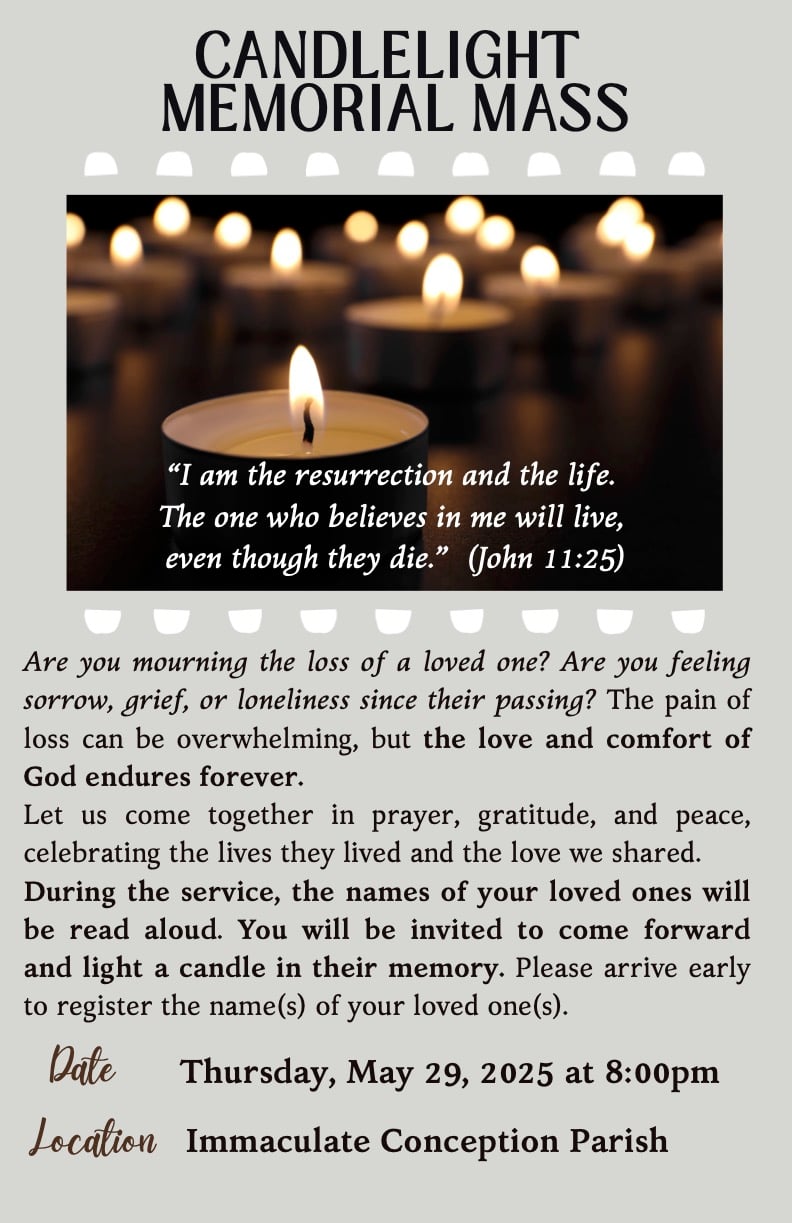 Candlelight Memorial Poster